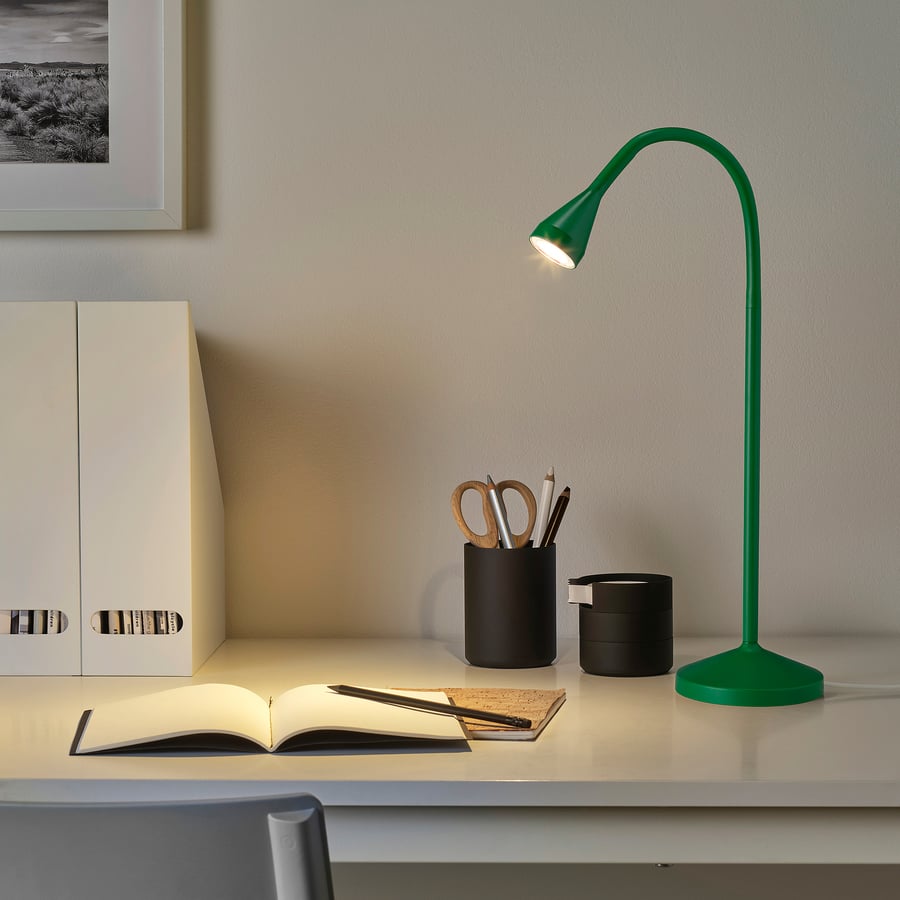 NÄVLINGE LED desk lamp, green